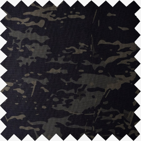 Ткань Кордура 1000d, Мультикам Чорный, Nylon 6.6