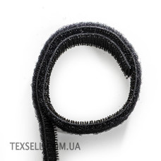 Двостороння липуча стрічка 20 мм Black — Velcro One Wrap